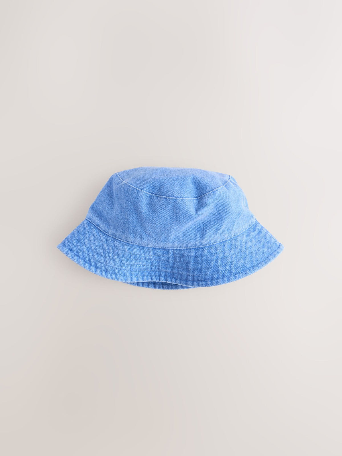 Blue cotton canvas bucket hat for children, UK version