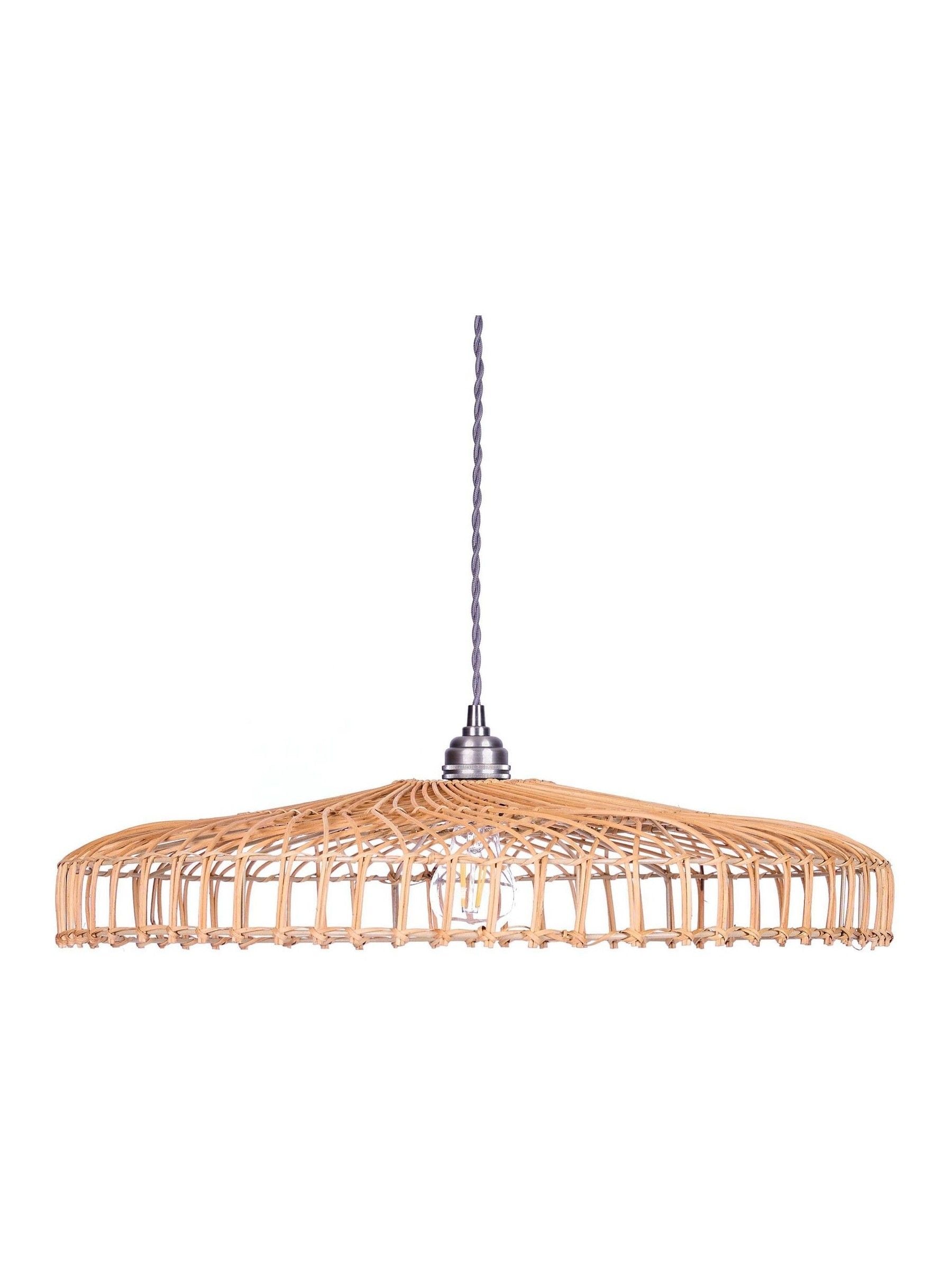 Dibor natural rattan ceiling shade 57cm - British product