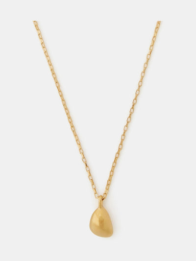 Next Accessorize Gold Tone Stainless Steel Molten Nugget Pendant Necklace- Buy online at McGrocer