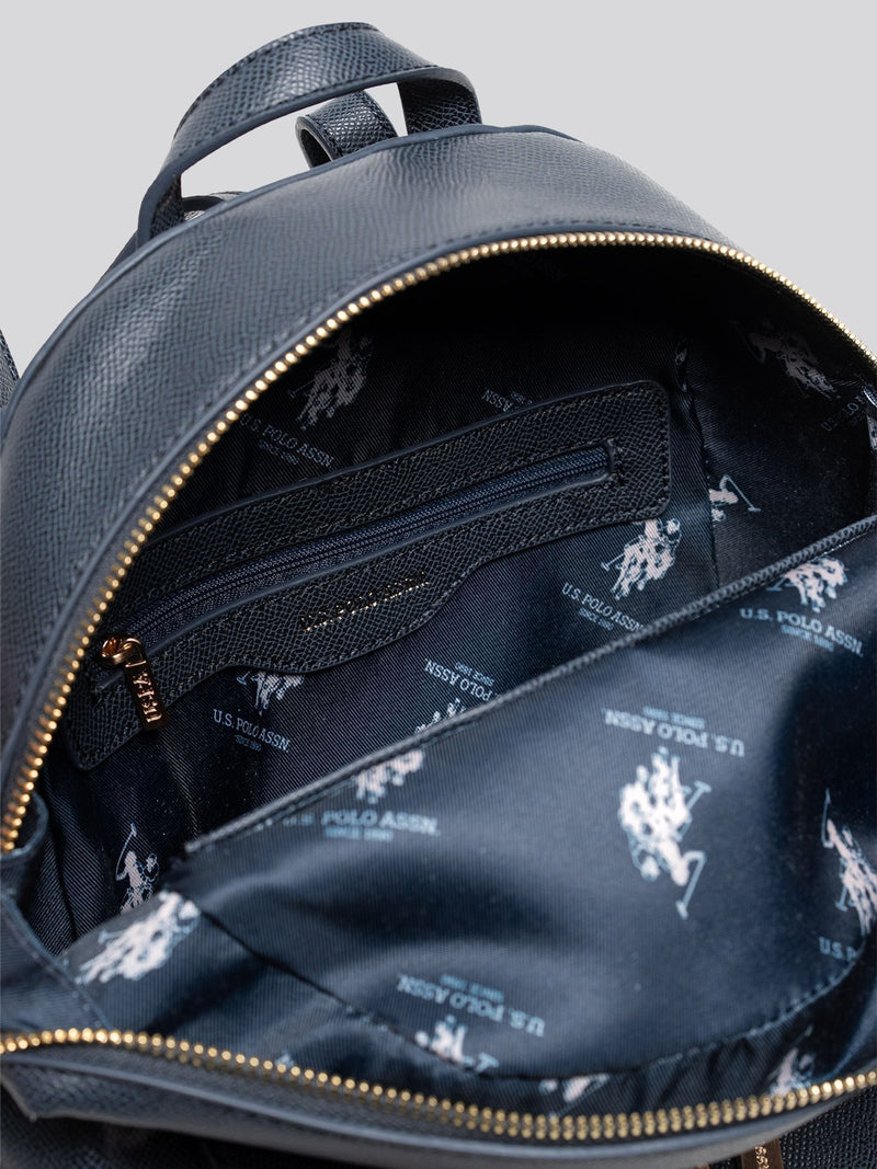 U.S. Polo Assn. blue Jones backpack PU, imported from the UK