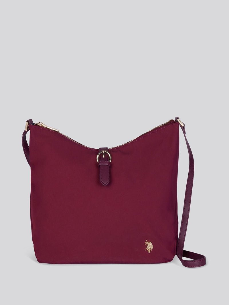 U.S. Polo Assn Red Houston hobo bag polyester PU (British brand)