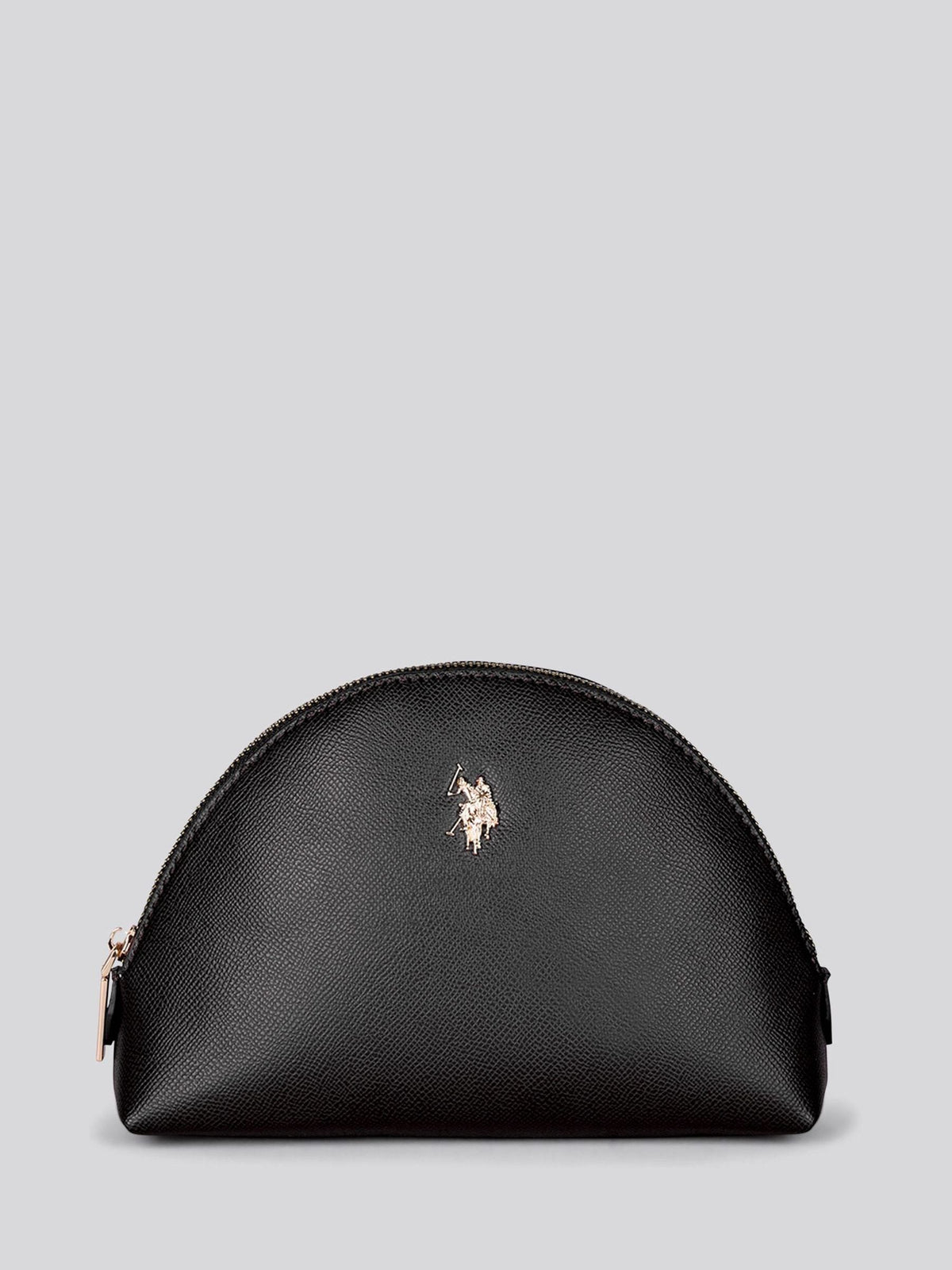 U.S. Polo Assn black round makeup bag - British product