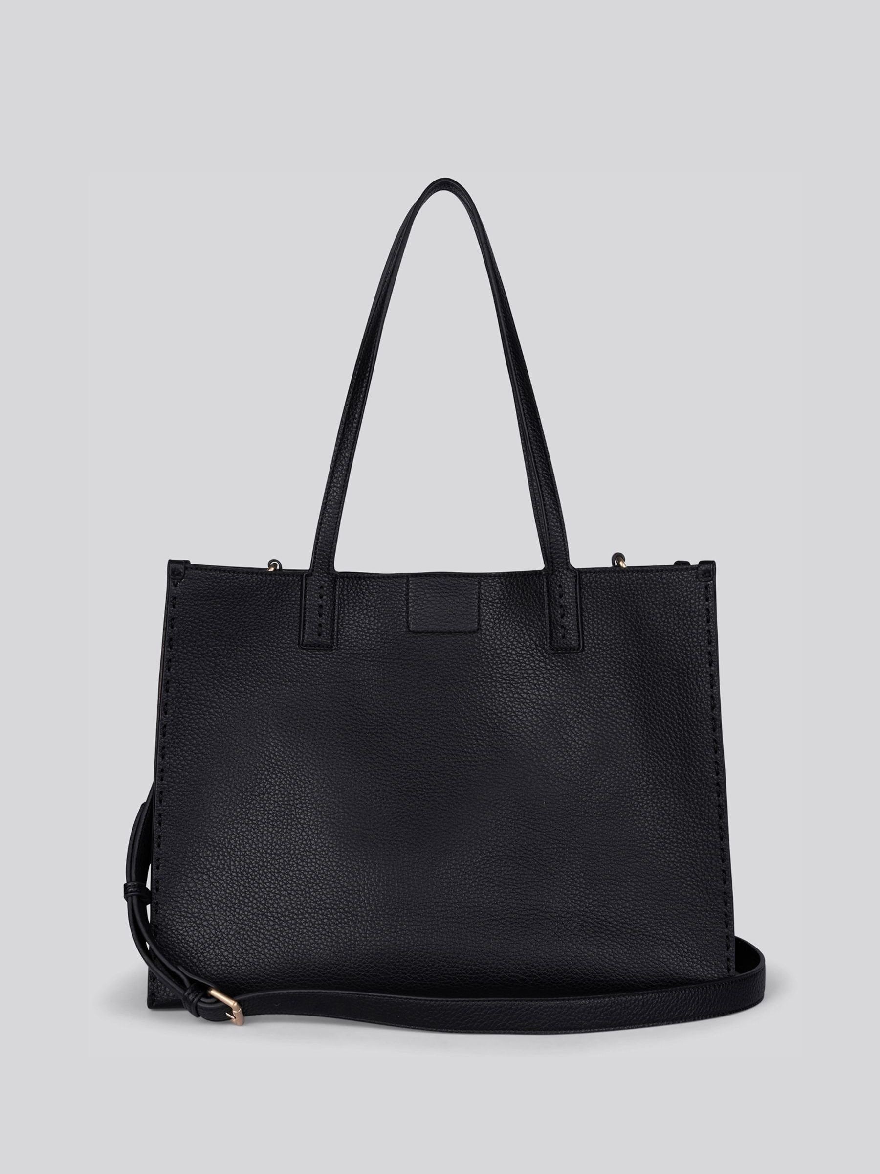 U.S. Polo Assn. black PU shopping bag, imported from the UK
