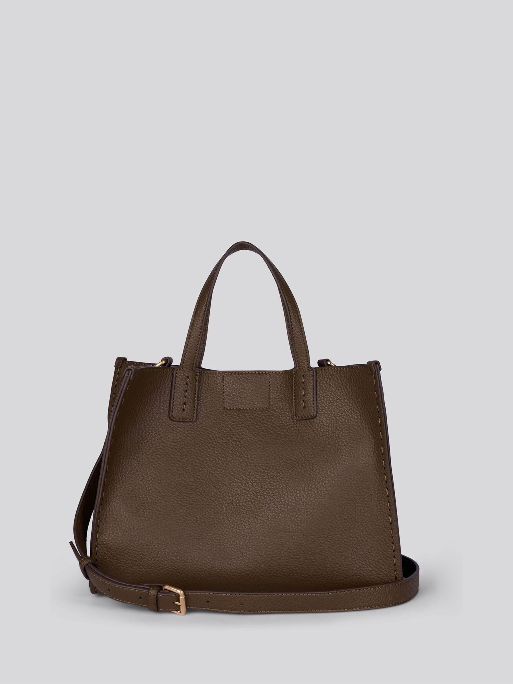 U.S. Polo Assn. structured brown PU handbag, UK version
