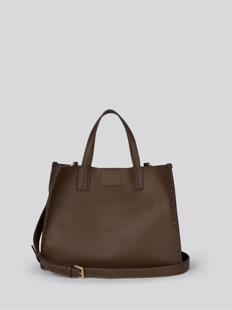 U.S. Polo Assn. structured brown PU handbag, UK version