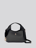 U.S. Polo Assn black double handle PU handbag small (British brand)