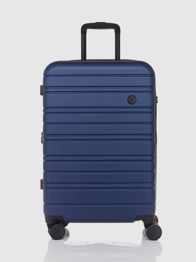 Nere Stori medium blue suitcase check-in luggage, imported from the UK