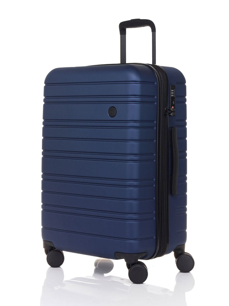 Nere Stori medium blue suitcase check-in luggage, imported from the UK