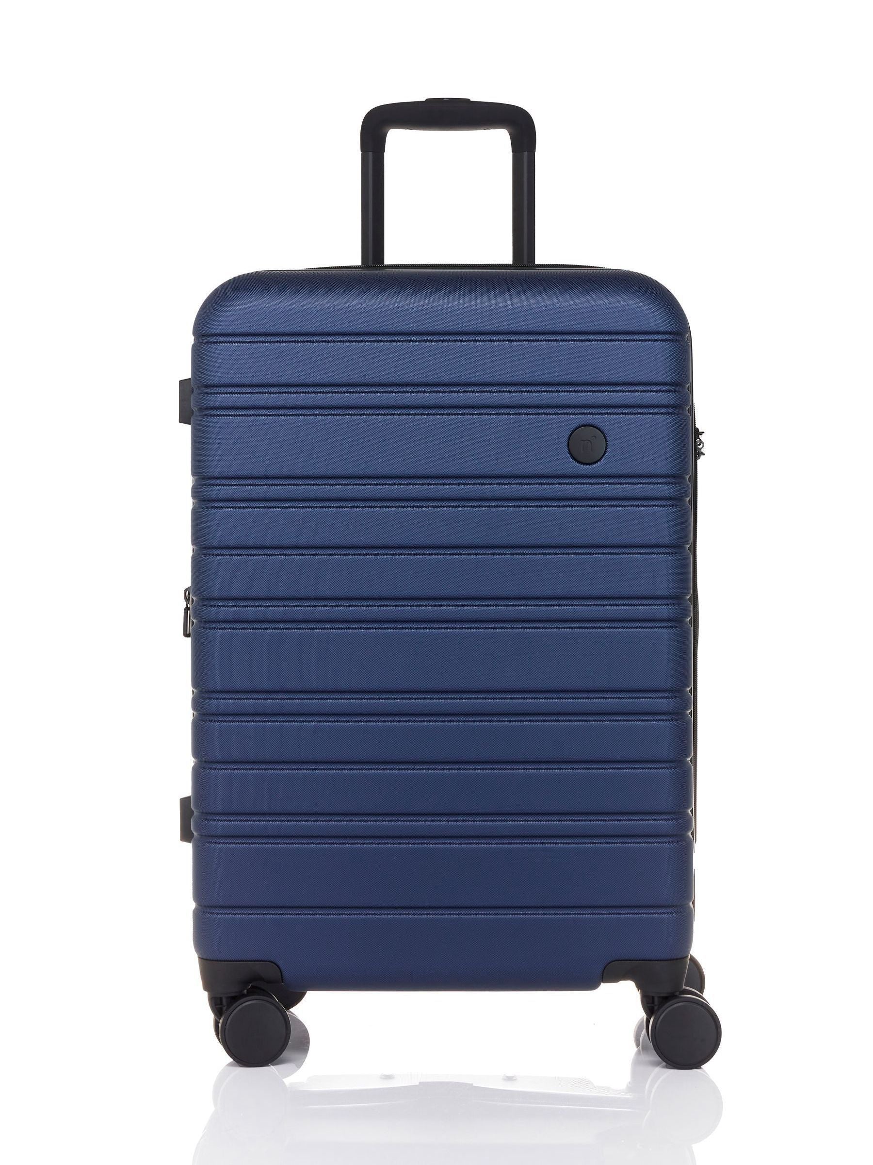 Nere Stori medium blue suitcase check-in luggage, imported from the UK