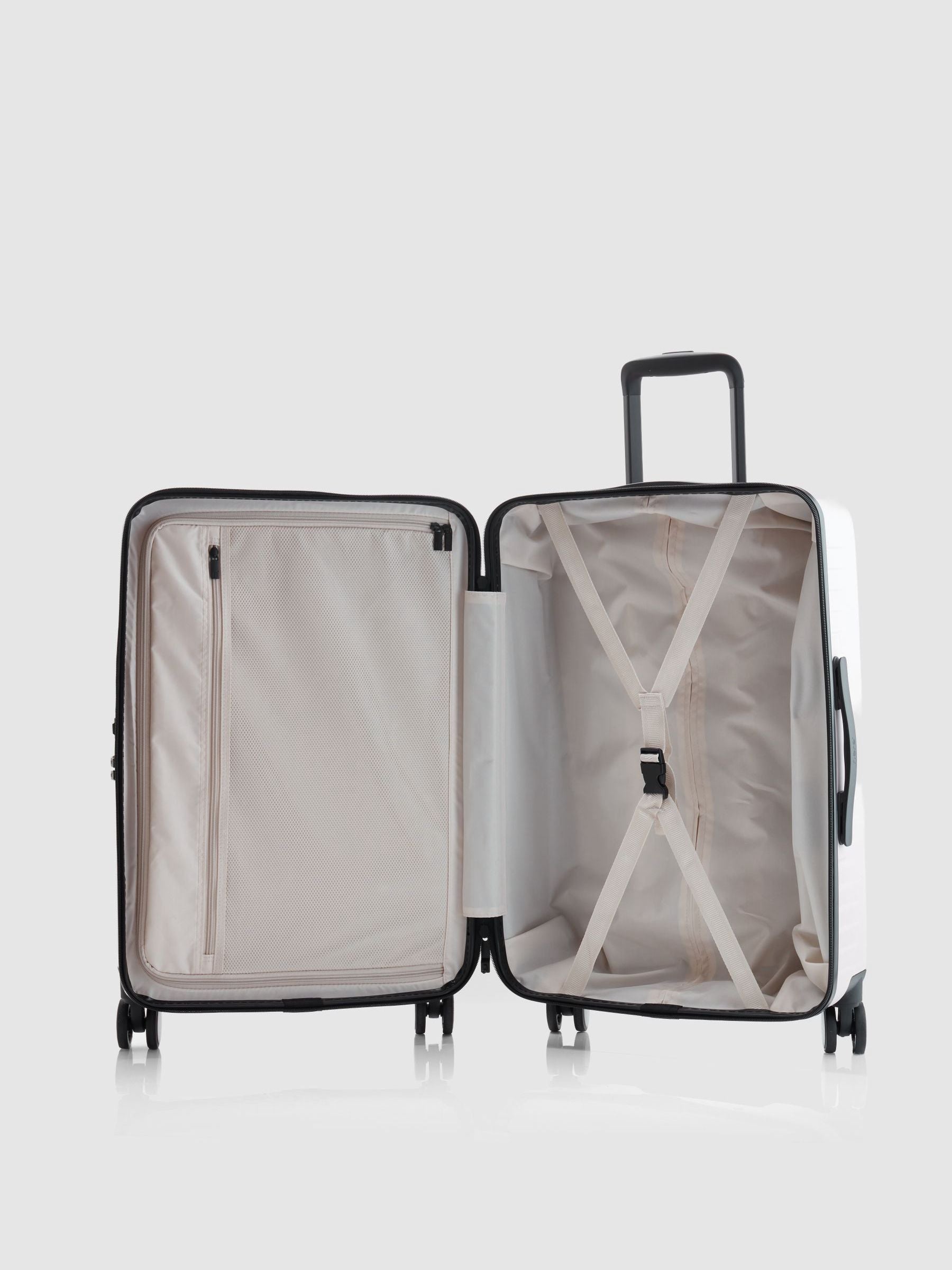 Nere Pink Venture Dual Open large suitcase - British product