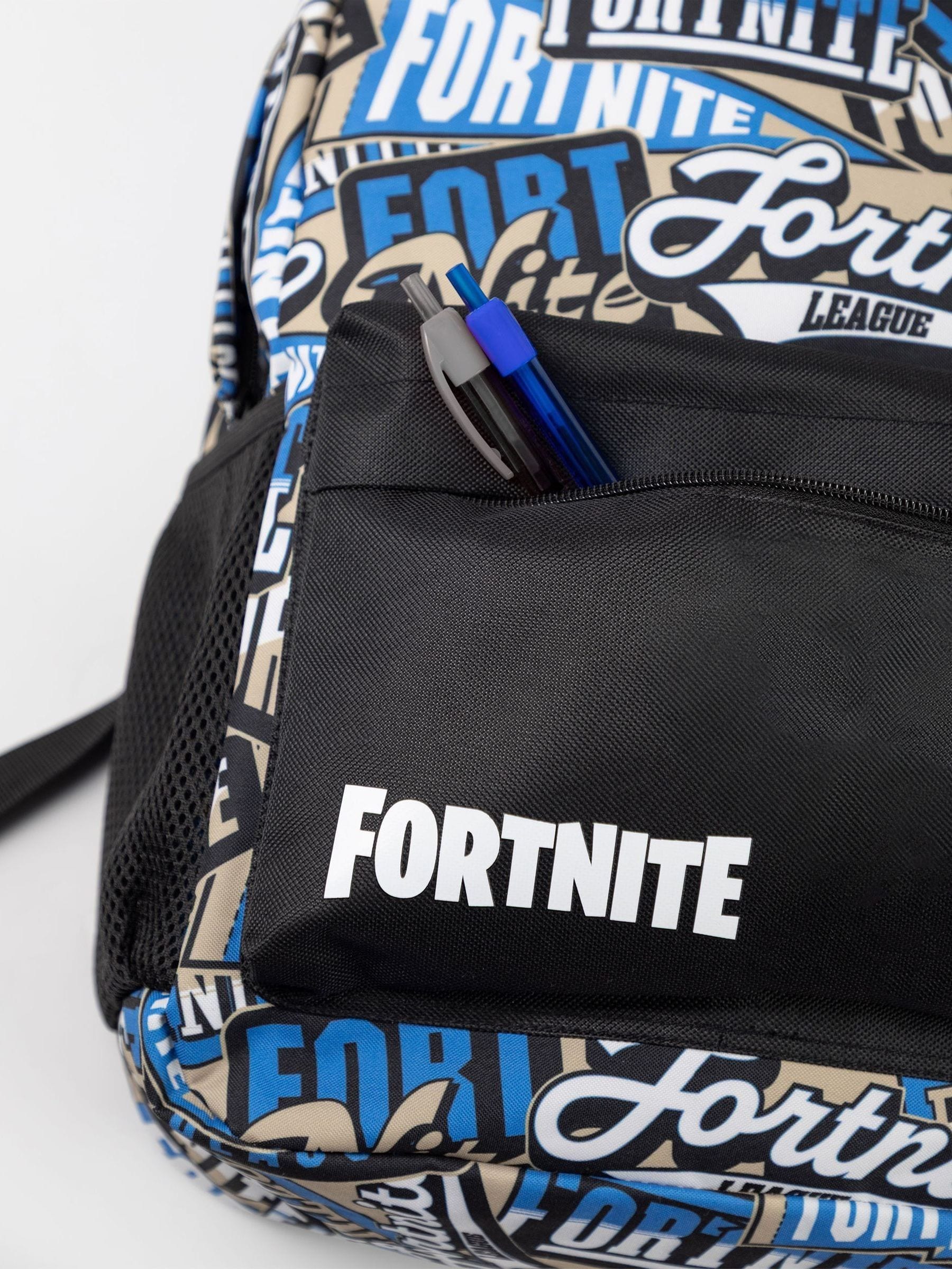 Vanilla Underground black Fortnite logo backpack, UK version