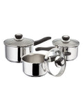 Judge Draining Saucepan Set 3 piece - British product
