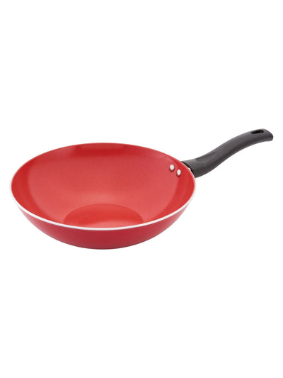 Next Judge Ceraglide Red Ceramic Non Stick Wok 28cm- Buy online at McGrocer