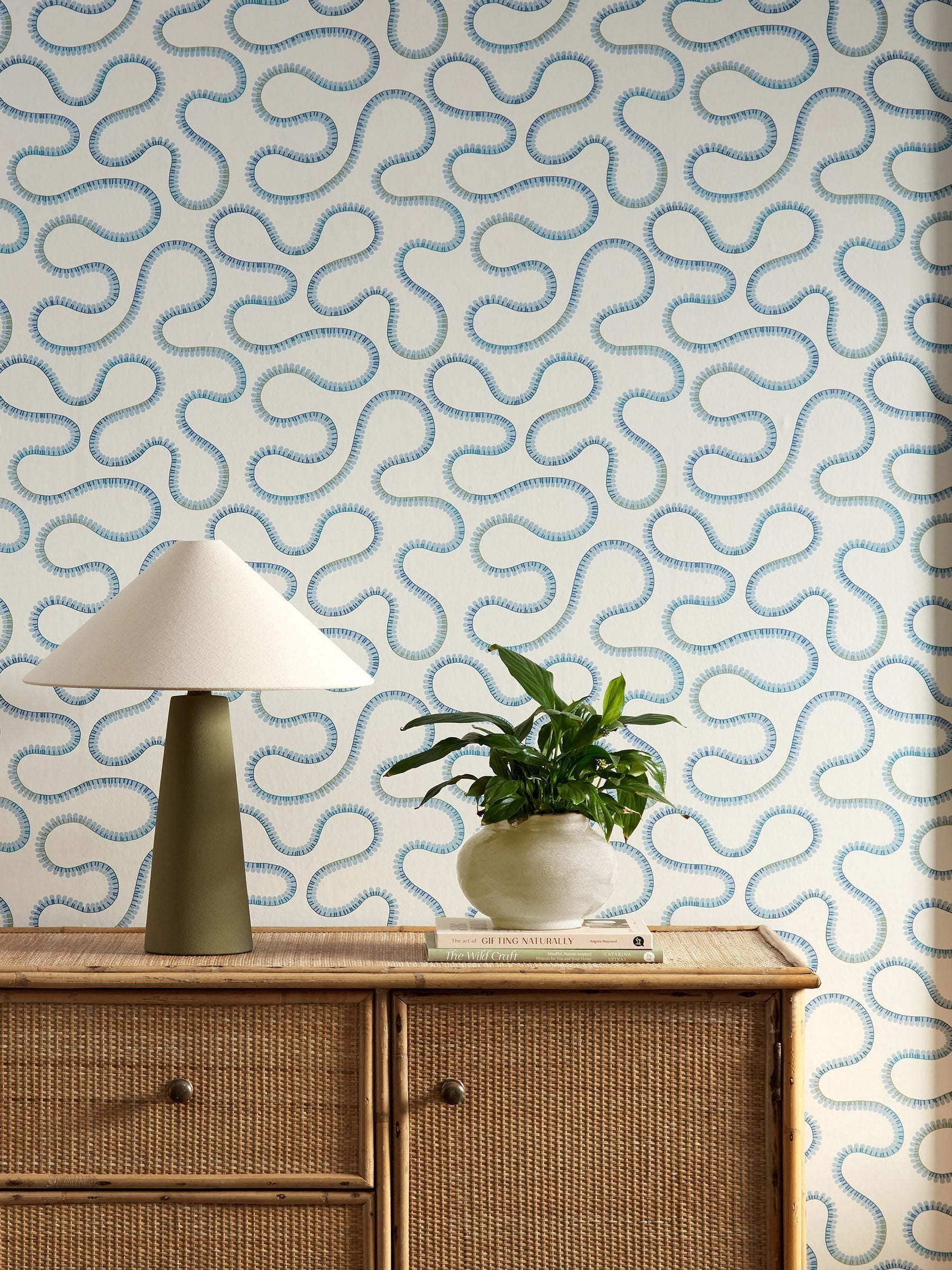 Scion Blue Bimble Oakham 10M Wallpaper