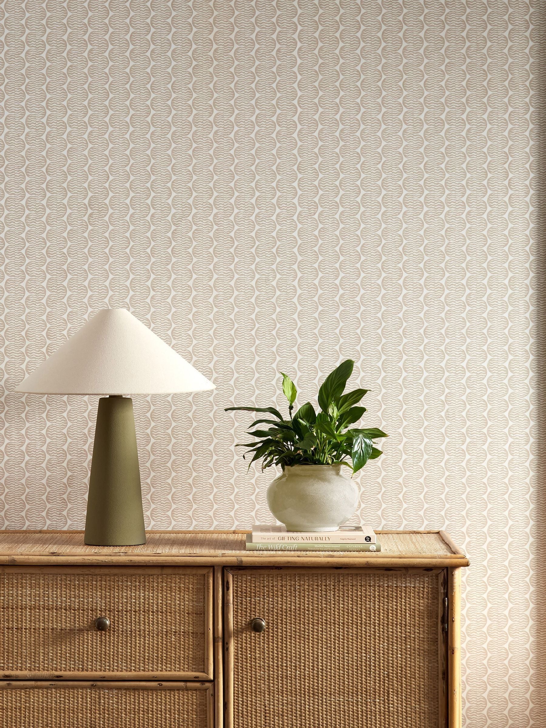 Scion Orange Raft Stripe Oakham 10M Wallpaper