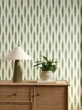 Scion Green Kasuri Oakham wallpaper 10m - British product