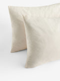 Set of 2 Cream 100% Cotton Pillowcases