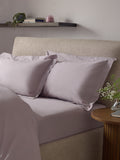 Set of 2 Lilac Purple Cotton Rich Pillowcases