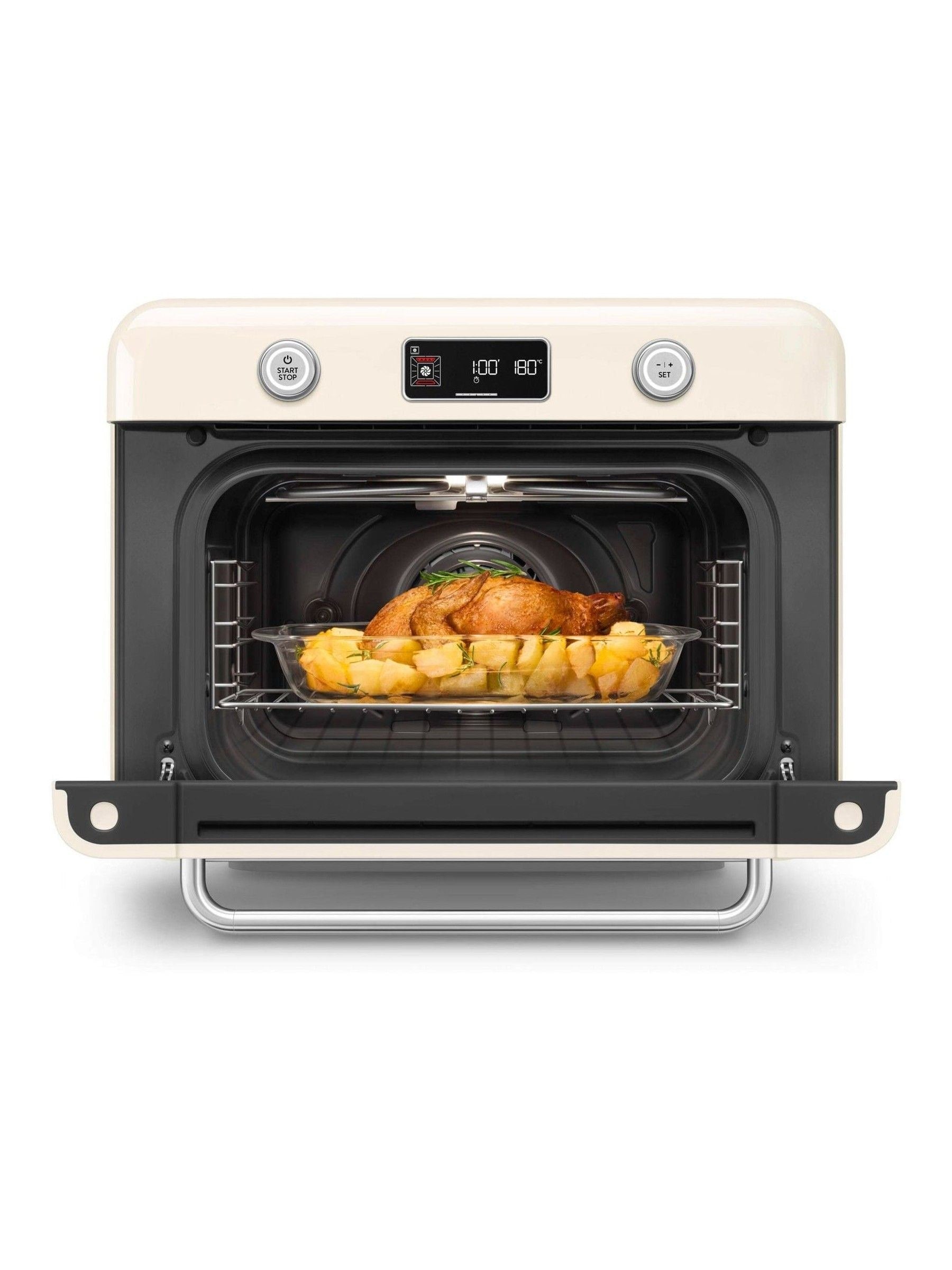 Smeg Cream 50's Style countertop combi oven (British brand)