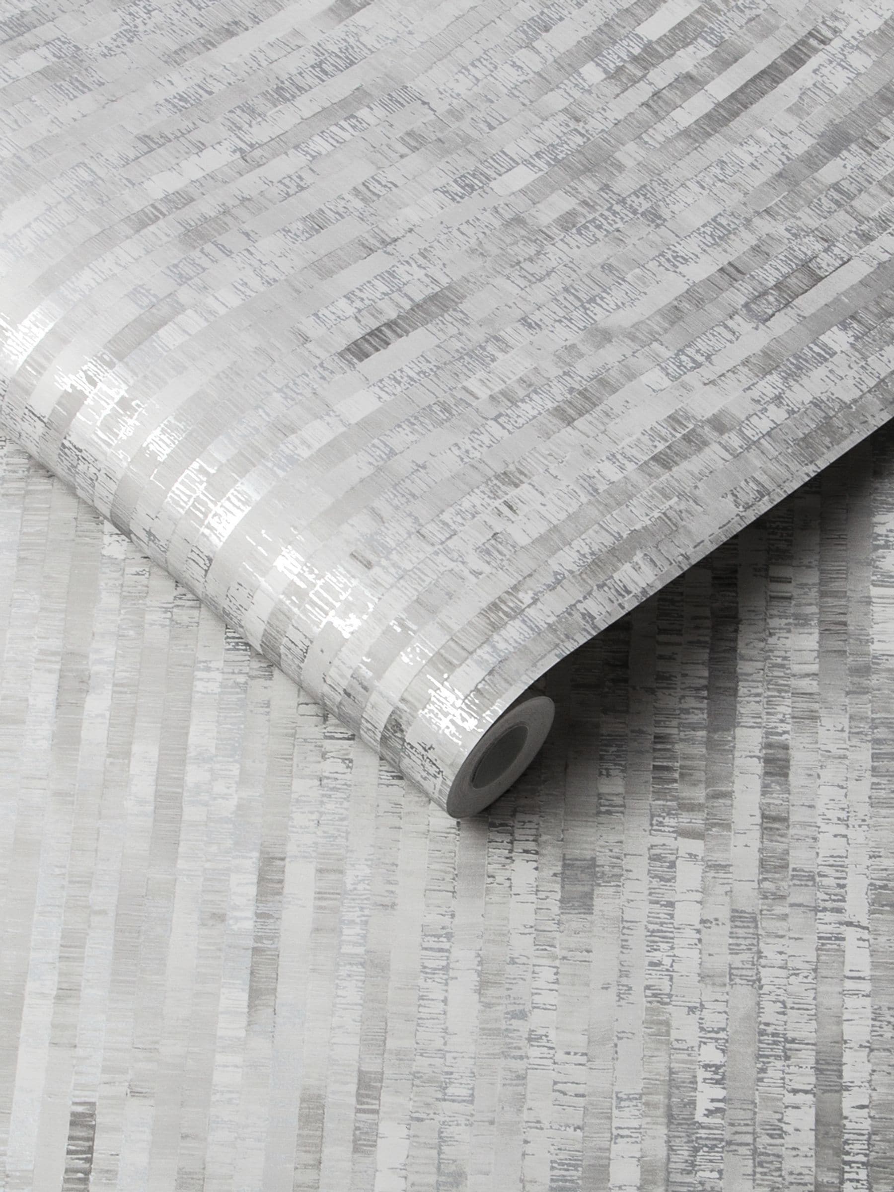 Graham & Brown Silver Betula wallpaper 10m (British brand)