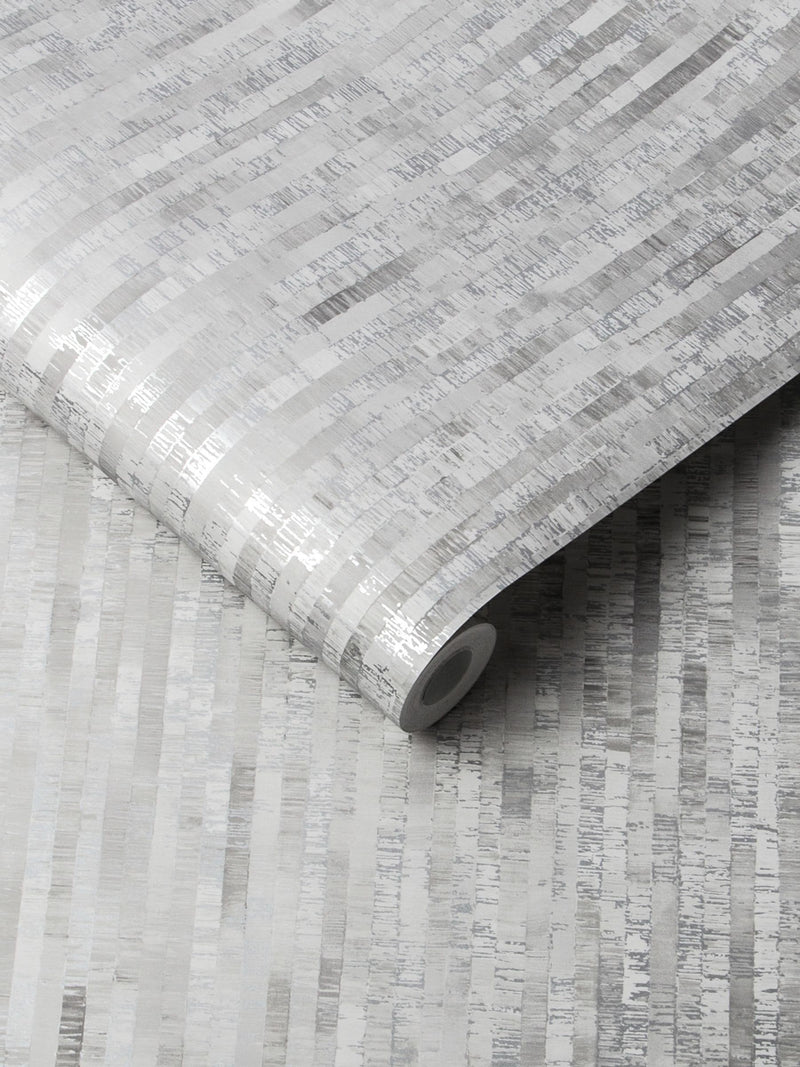 Graham & Brown Silver Betula wallpaper 10m (British brand)