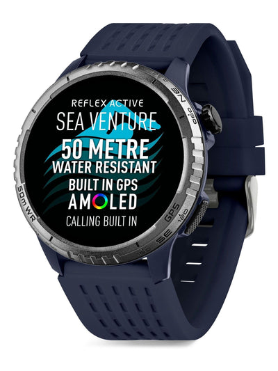 Next Reflex Active Blue Sea Venture 50M Swim-Safe AMOLED GPS Smart Watch- Buy online at McGrocer