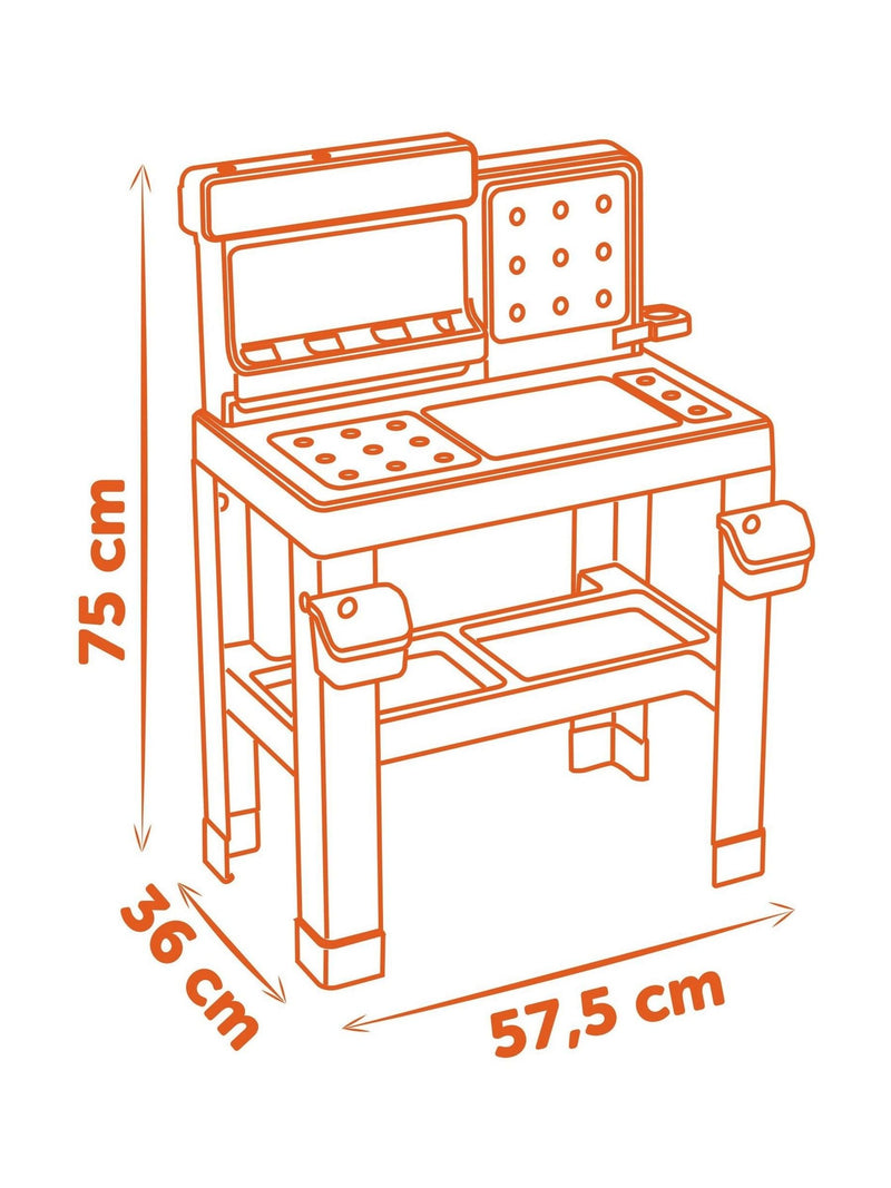Smoby Bricolo Pro workbench toy with Black and Decker tools (British brand)