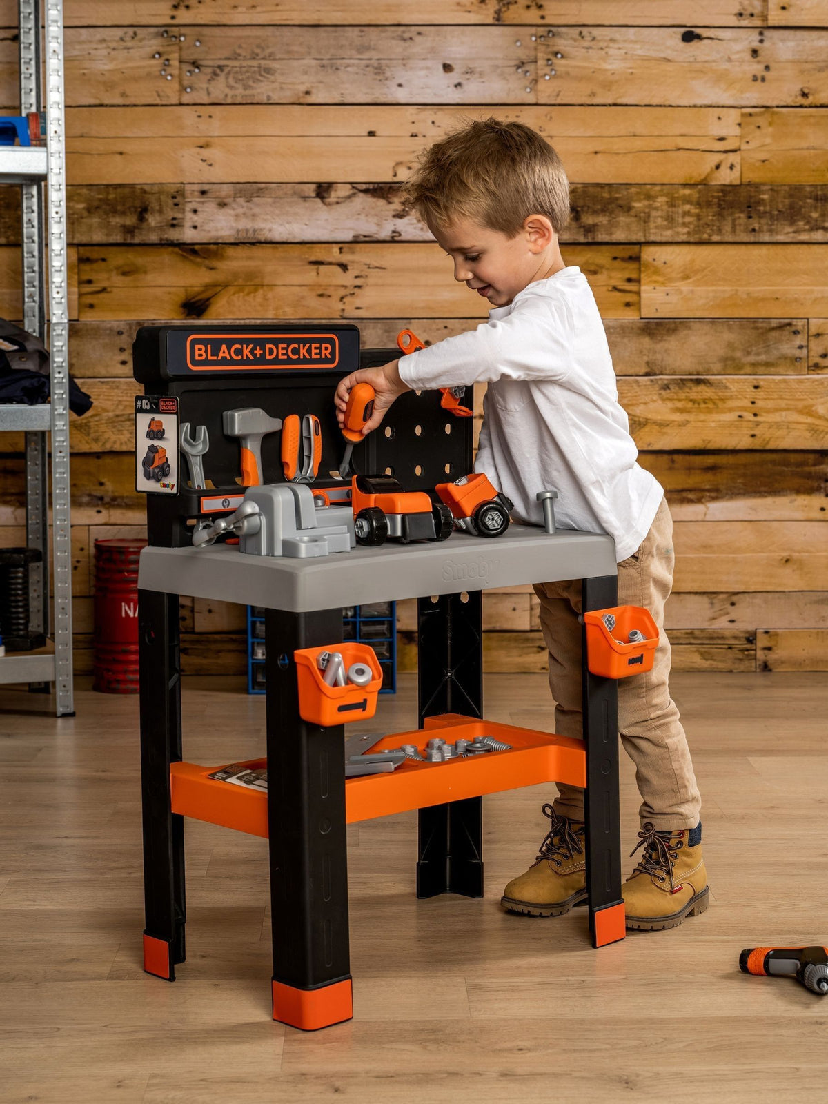 Smoby Bricolo Pro workbench toy with Black and Decker tools (British brand)