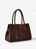 Mint Velvet brown rue suede tote bag (British brand)