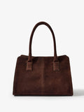 Mint Velvet brown rue suede tote bag (British brand)