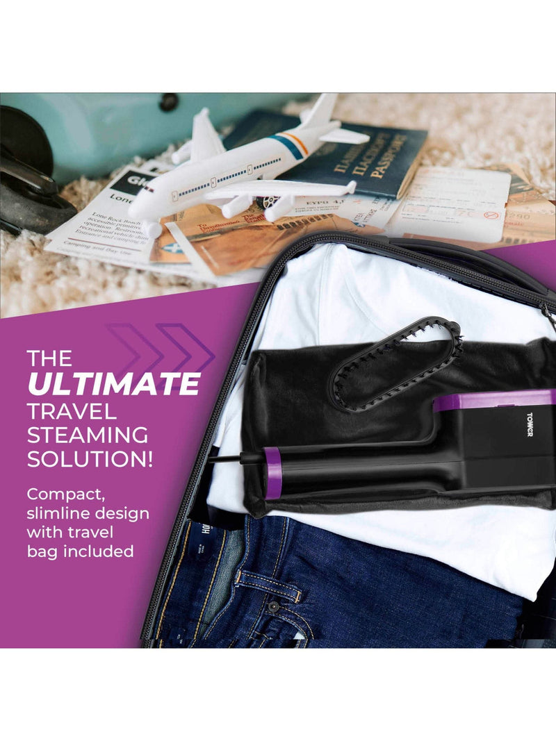 Tower Lilac Ceraglide handheld garment steamer - British product