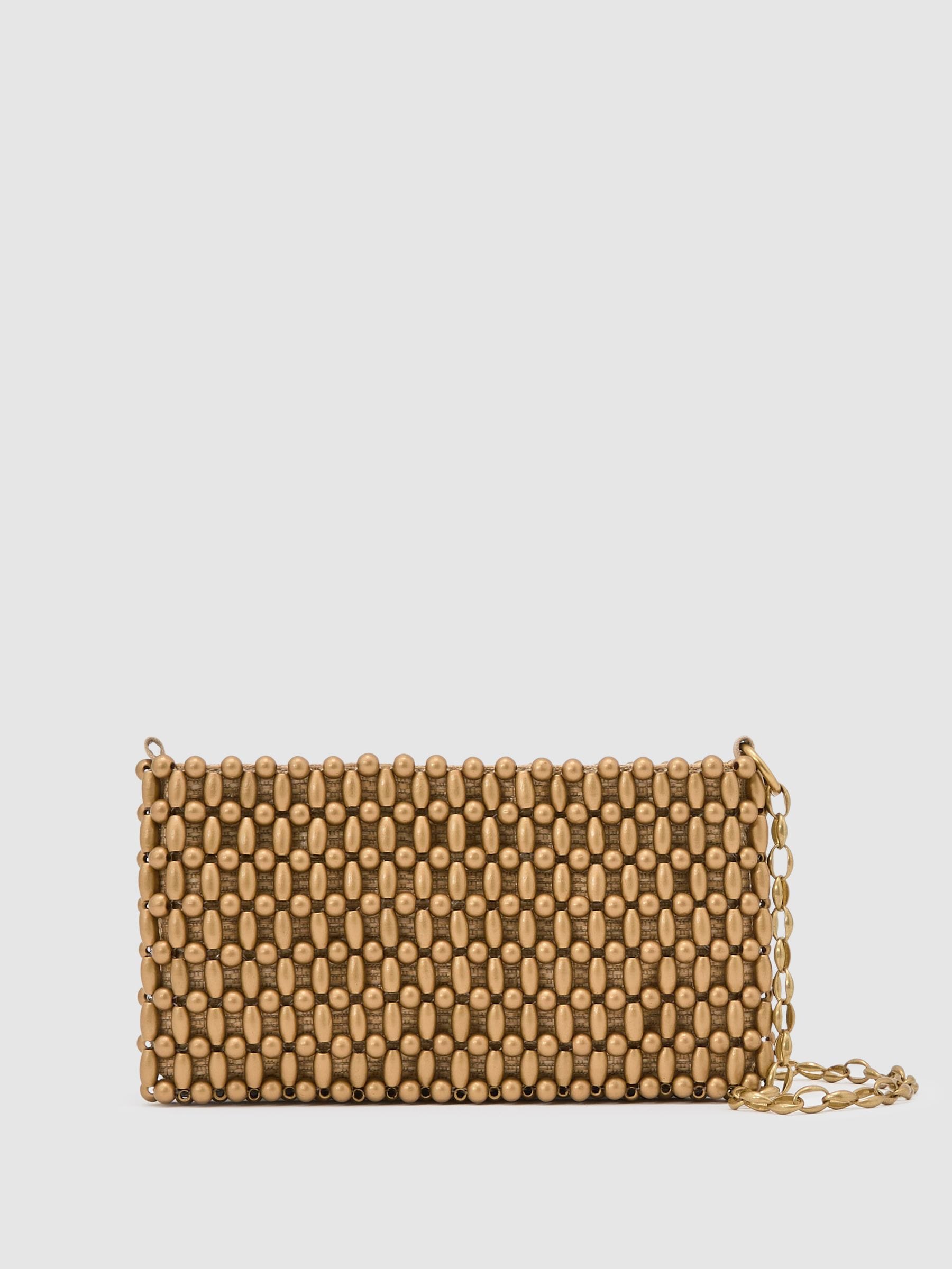 Reiss Beatrix beaded shoulder bag, imported from the UK