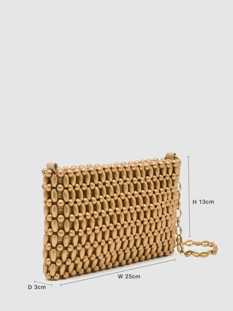 Reiss Beatrix beaded shoulder bag, imported from the UK