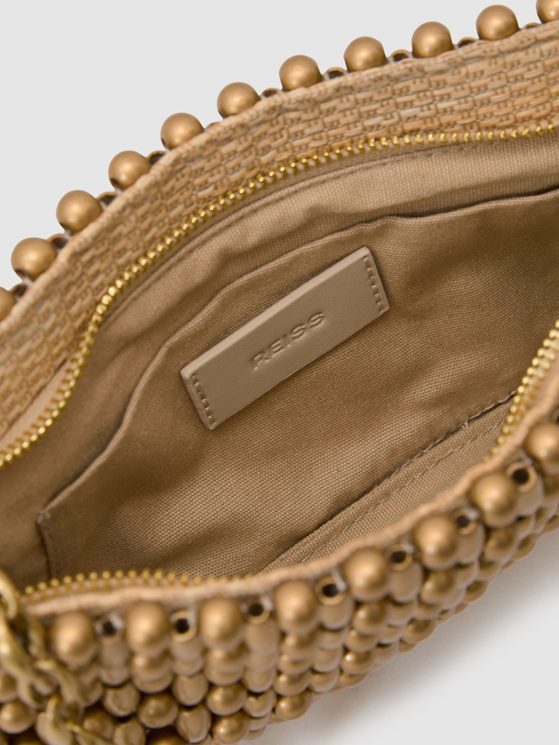 Reiss Beatrix beaded shoulder bag, imported from the UK