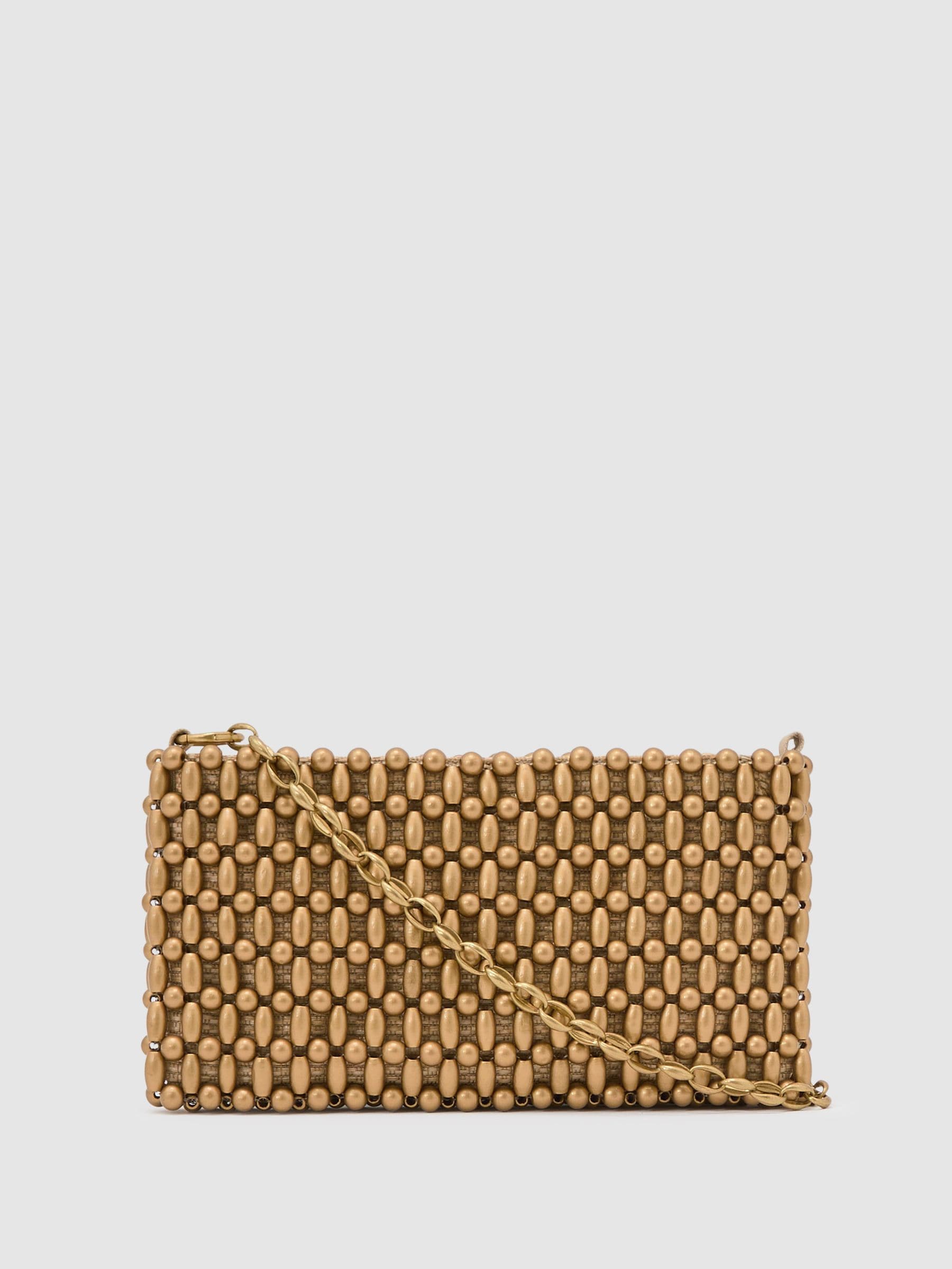 Reiss Beatrix beaded shoulder bag, imported from the UK