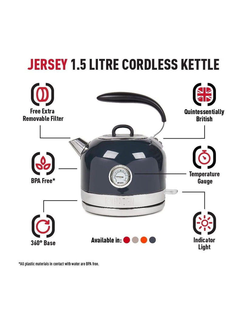 Haden Red Jersey kettle 1.5L, UK version