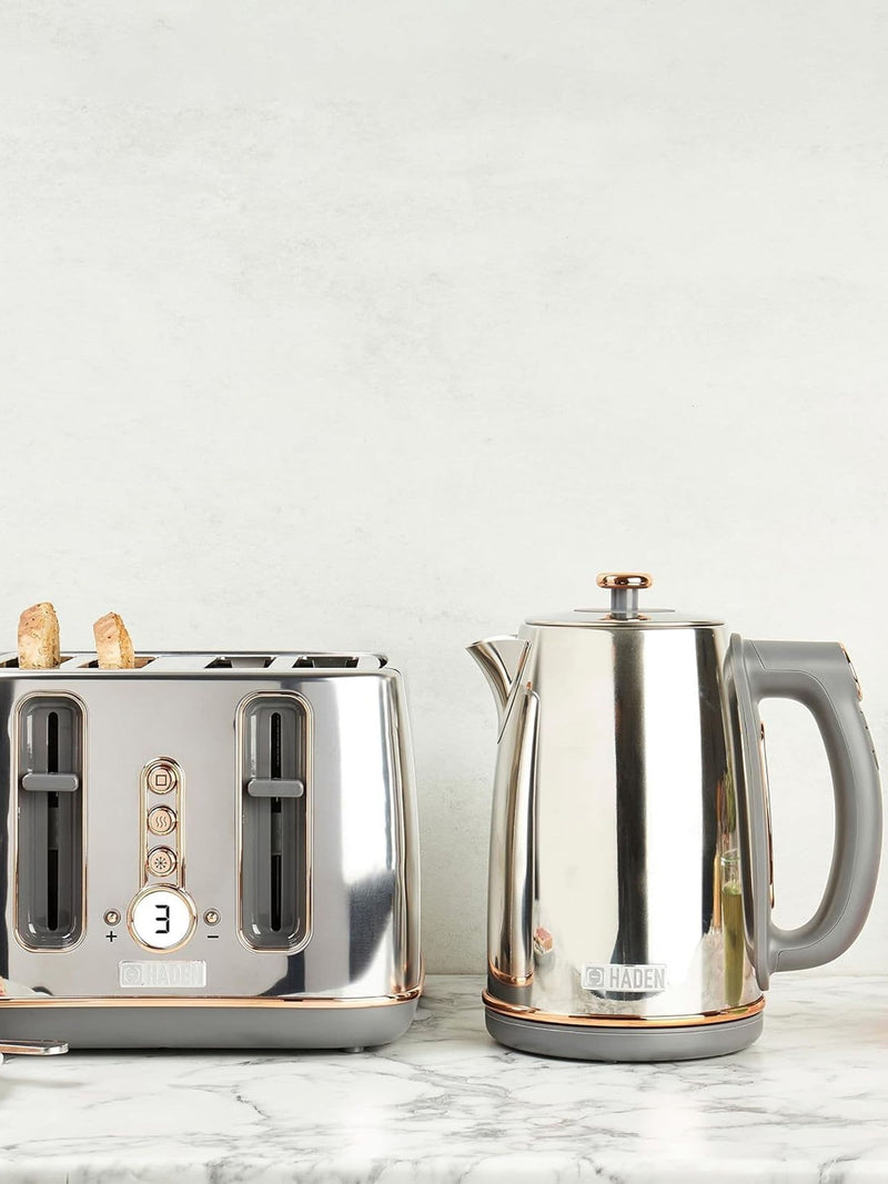 Haden Dorchester digital kettle chrome rose gold 1.7L - British product
