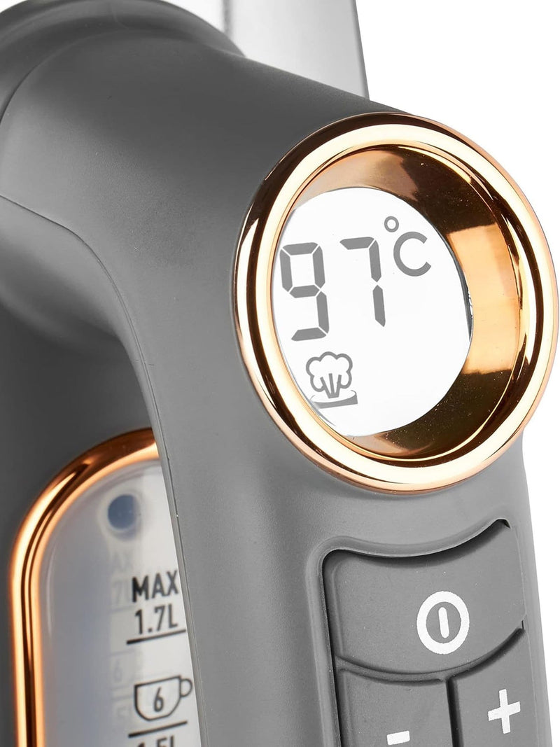 Haden Dorchester digital kettle chrome rose gold 1.7L - British product