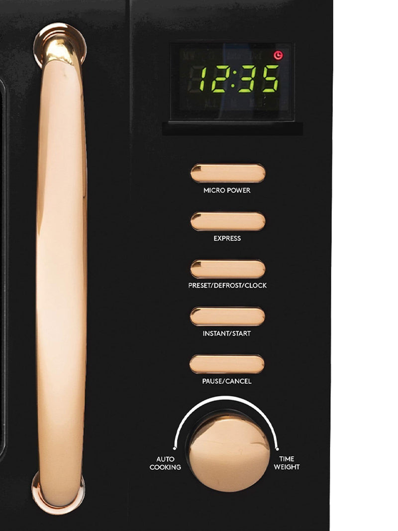 Haden Dorchester microwave 20L black copper (British brand)