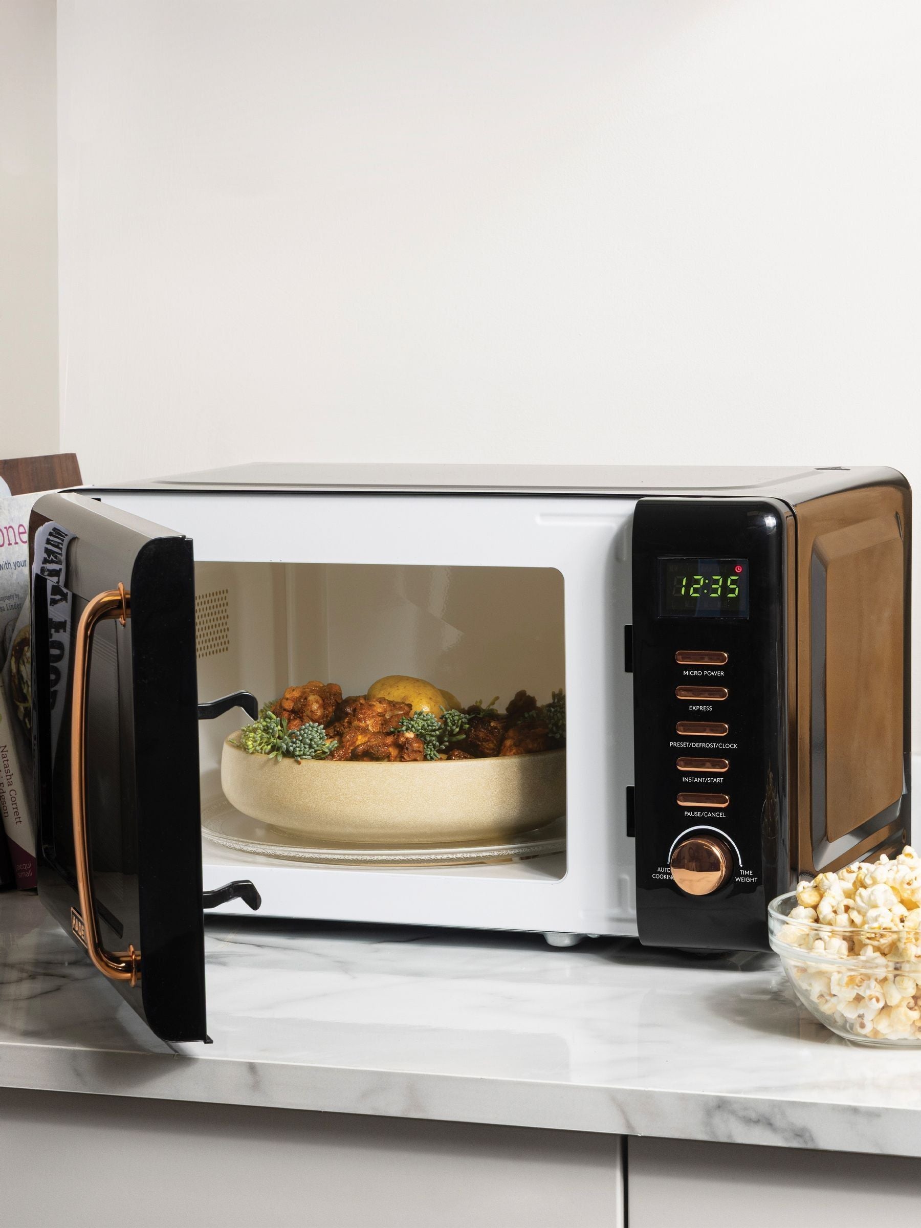 Haden Dorchester microwave 20L black copper (British brand)