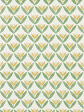 Scion Coast Blue Tulip Trellis A4 Wallpaper