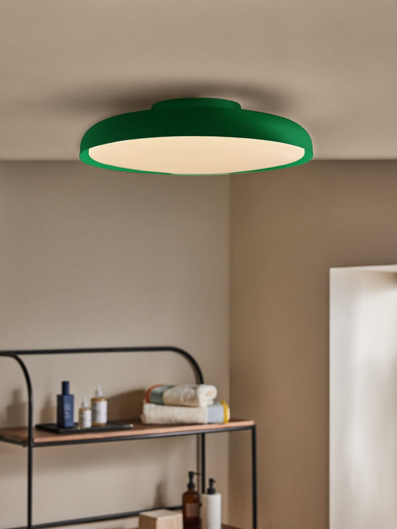 MADE.COM Green Nura Flush Bathroom Ceiling Light