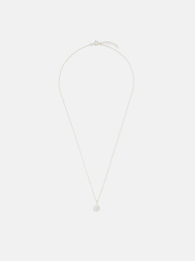 Neste Sterling Sølv Diamant Halo Anheng Halskjede - Kjøp online hos McGrocer