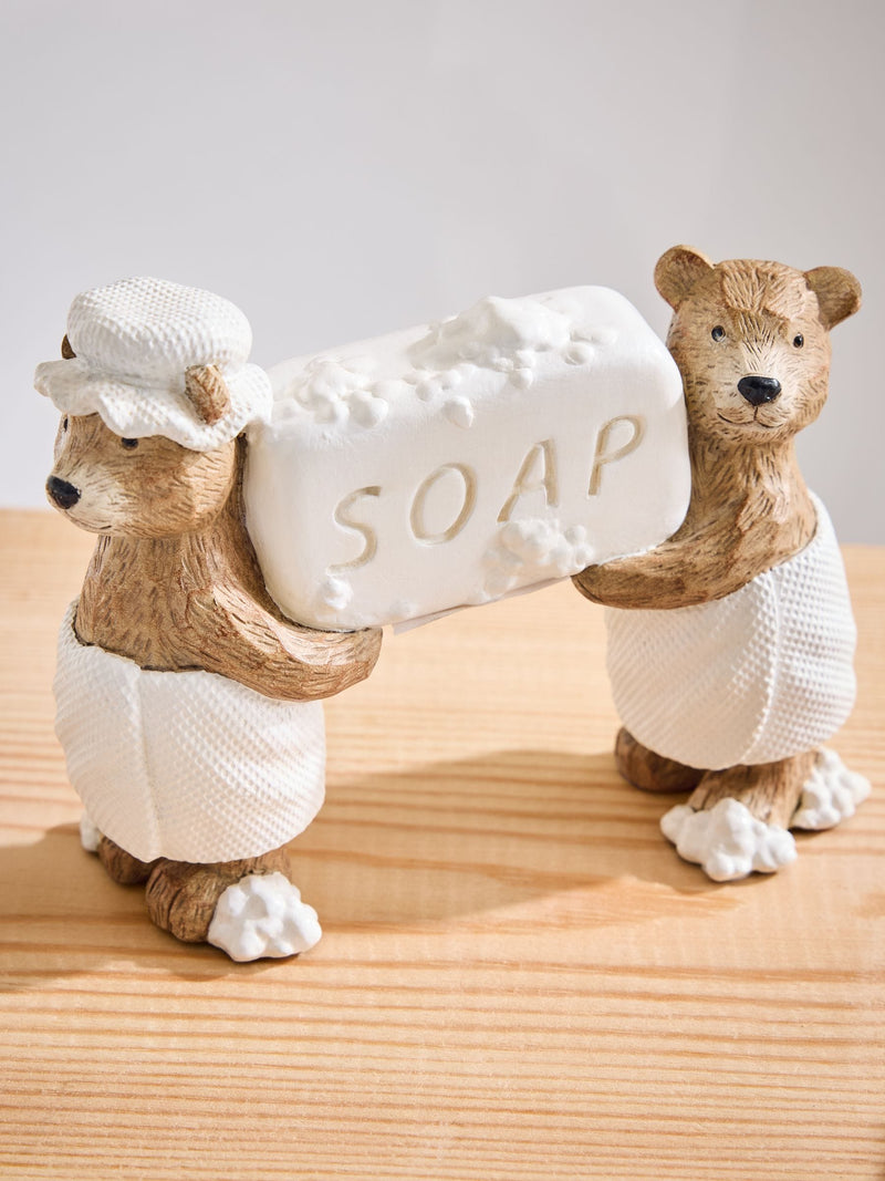 Bertie bear ornaments set of two 10cm resin, imported from the UK