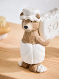 Bertie bear ornaments set of two 10cm resin, imported from the UK