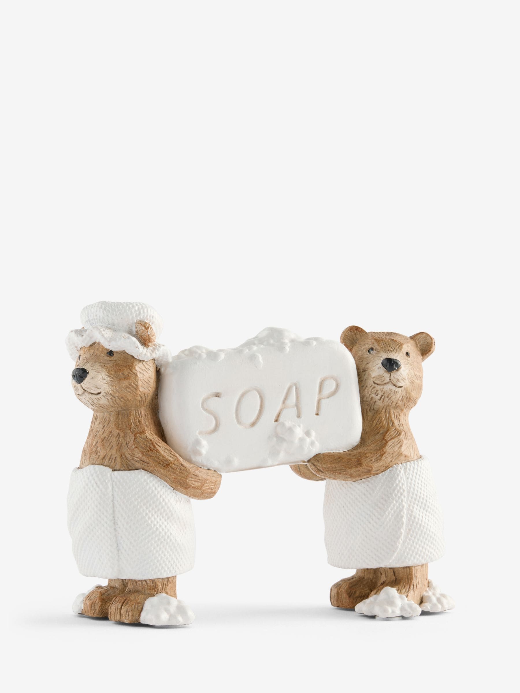 Bertie bear ornaments set of two 10cm resin, imported from the UK
