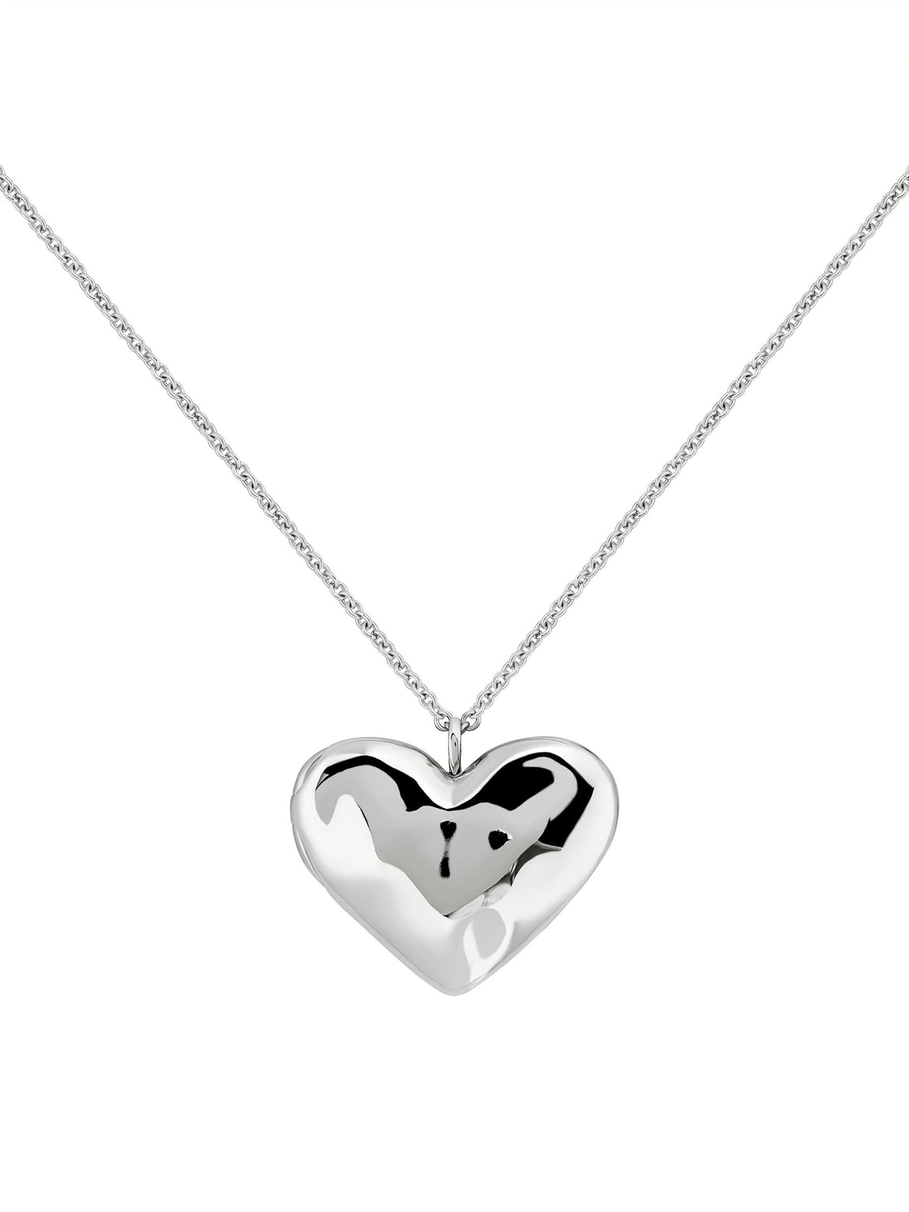 Radley silver tone hammered heart necklace - British product