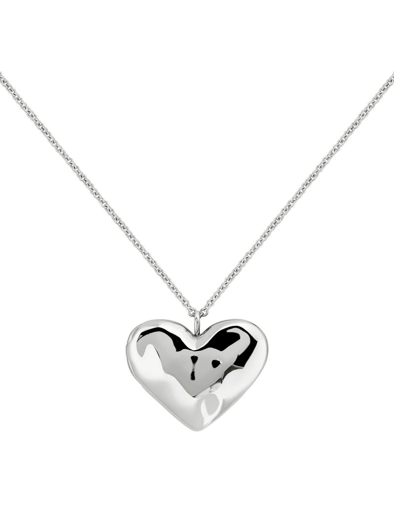 Radley silver tone hammered heart necklace - British product