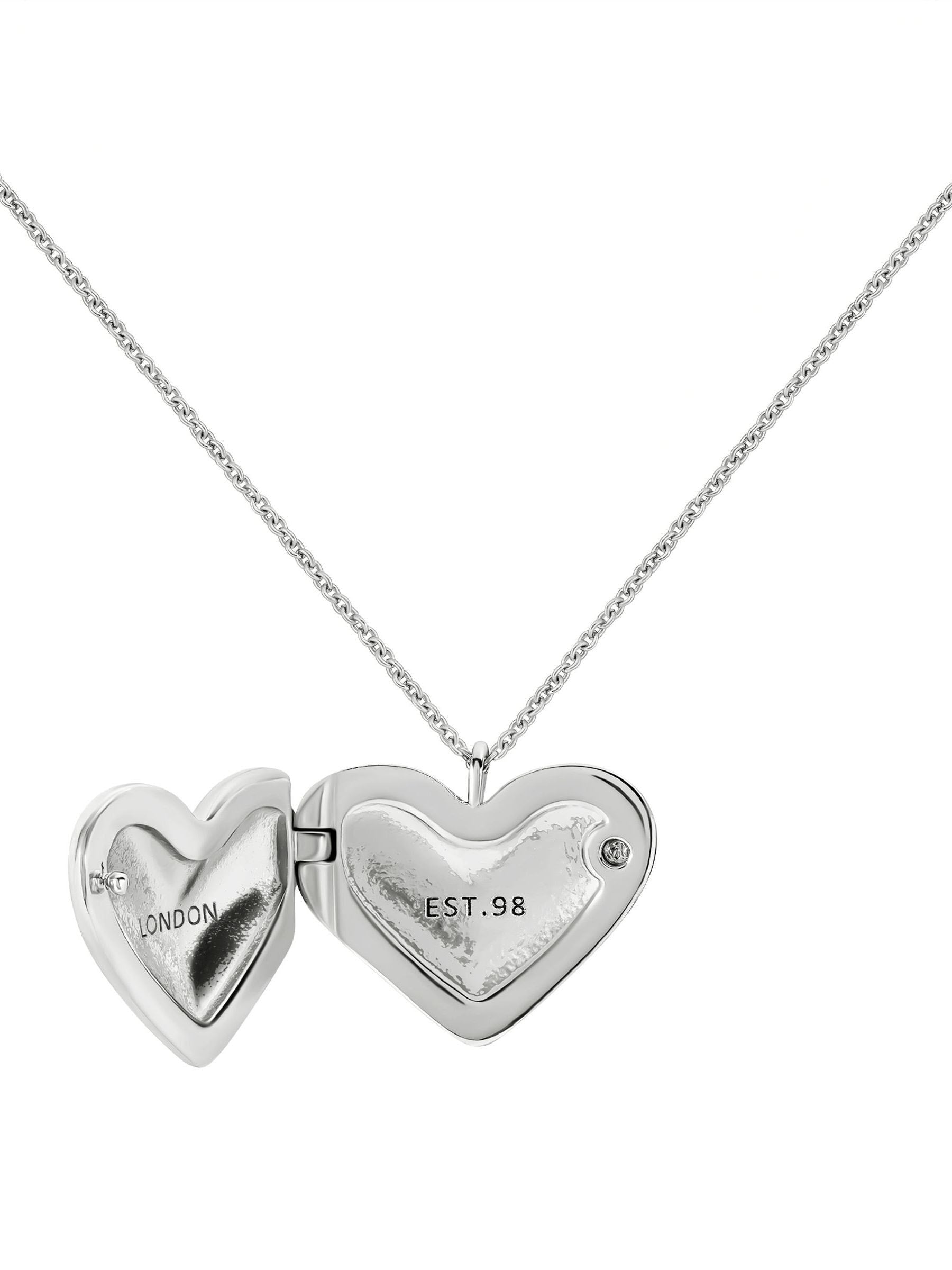 Radley silver tone hammered heart necklace - British product