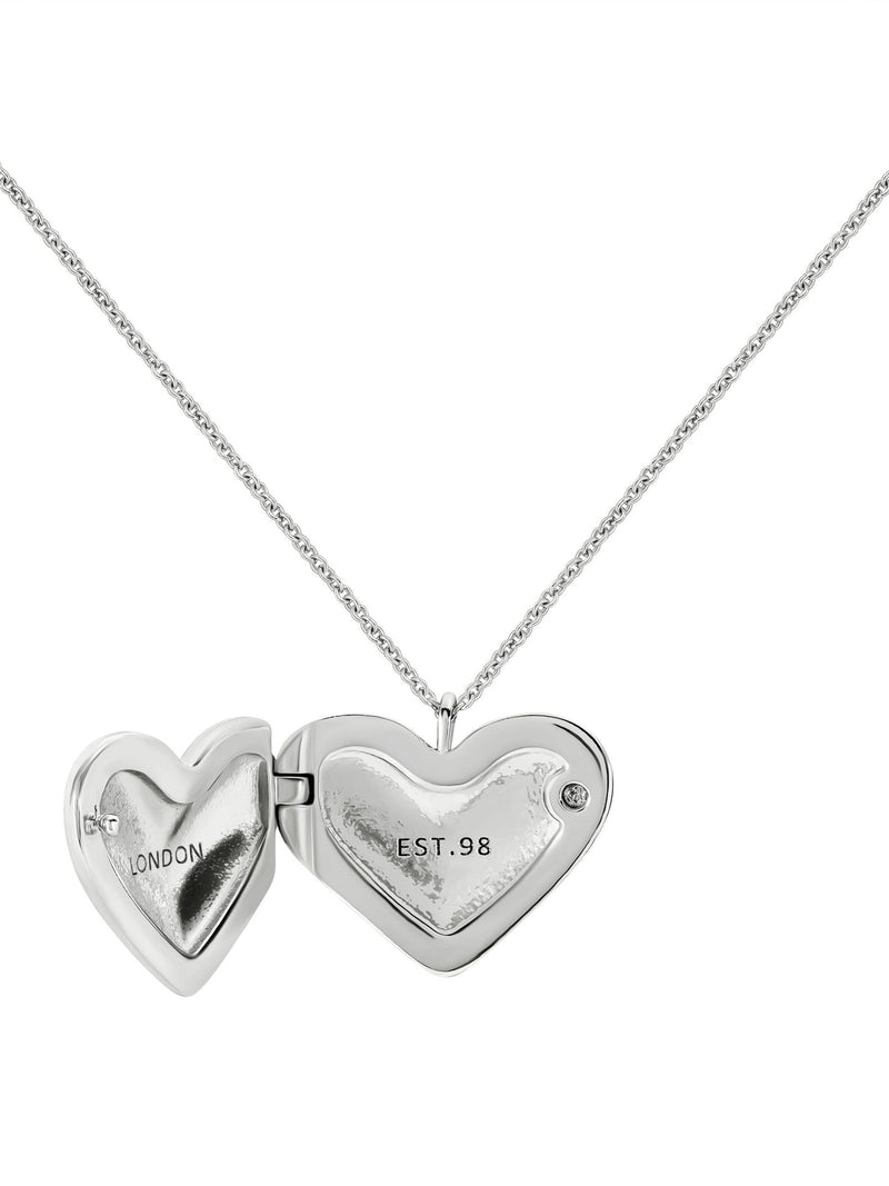 Radley silver tone hammered heart necklace - British product